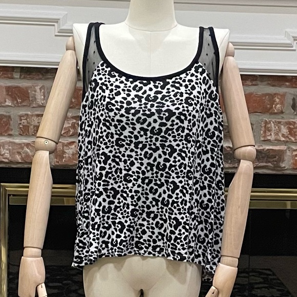 Rene Rofe Tops - René Rofé Sleepwear black and white leopard print top / L / Excellent co…